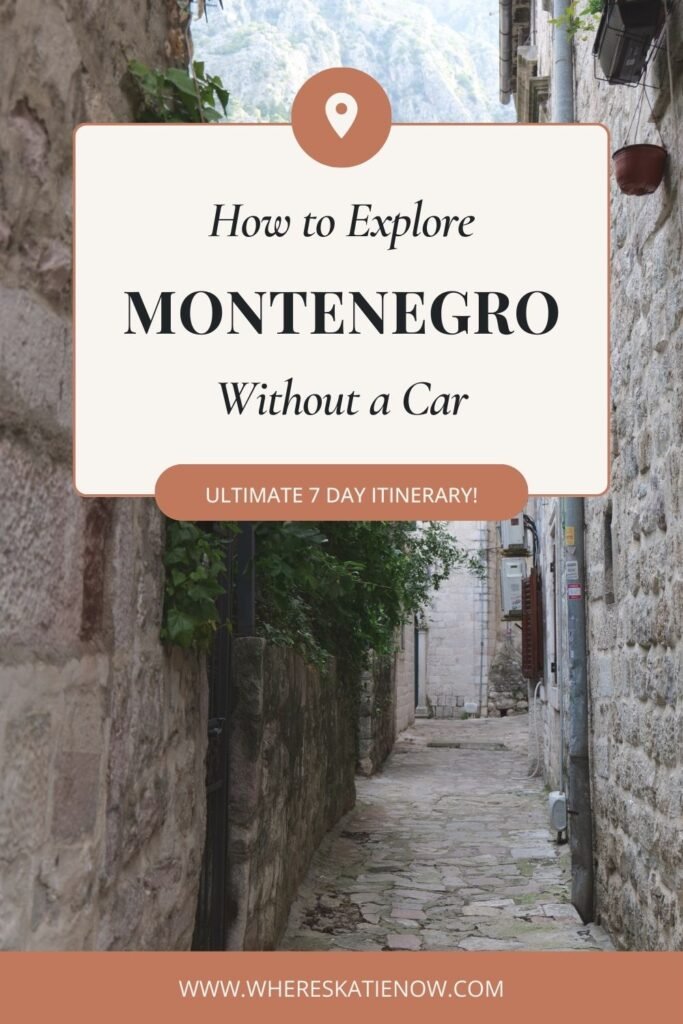 Explore the stunning Balkan country of Montenegro with this 7-day Montenegro itinerary without a car. Plus receive my top Montenegro solo travel tips!