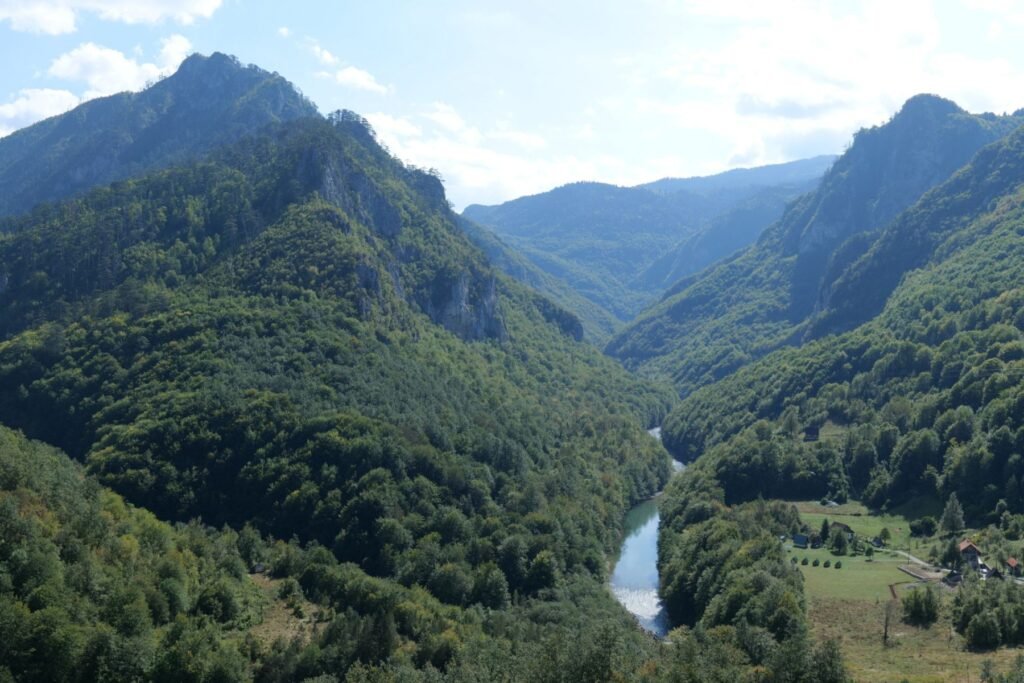 The view from the Tara Canyon Bridge