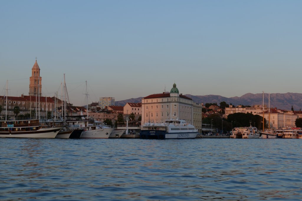 The beautiful city of Split is just breath-taking from the water - especially as the light fades!