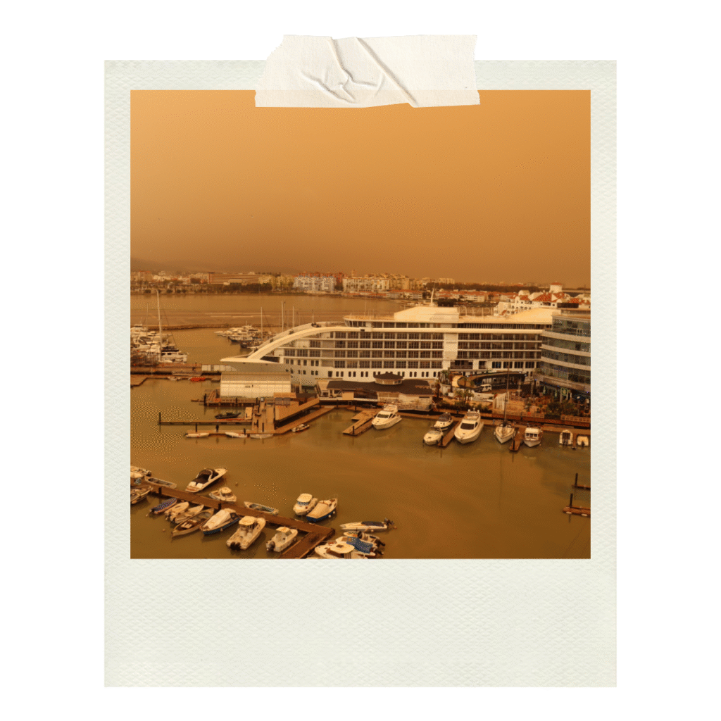 The Saharan dust storm of 2022 that turned the skies (and everything else!) orange.