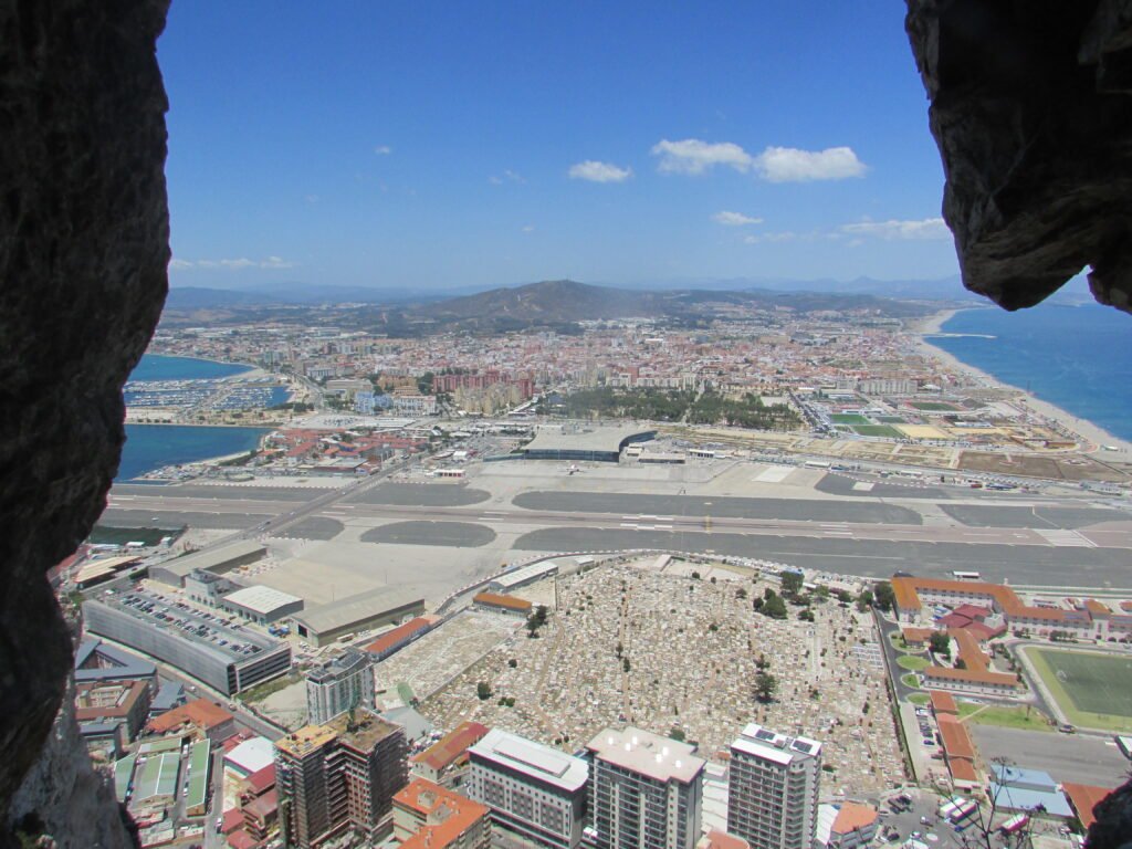 The view from one of the lookout points in the Great Siege Tunnels
