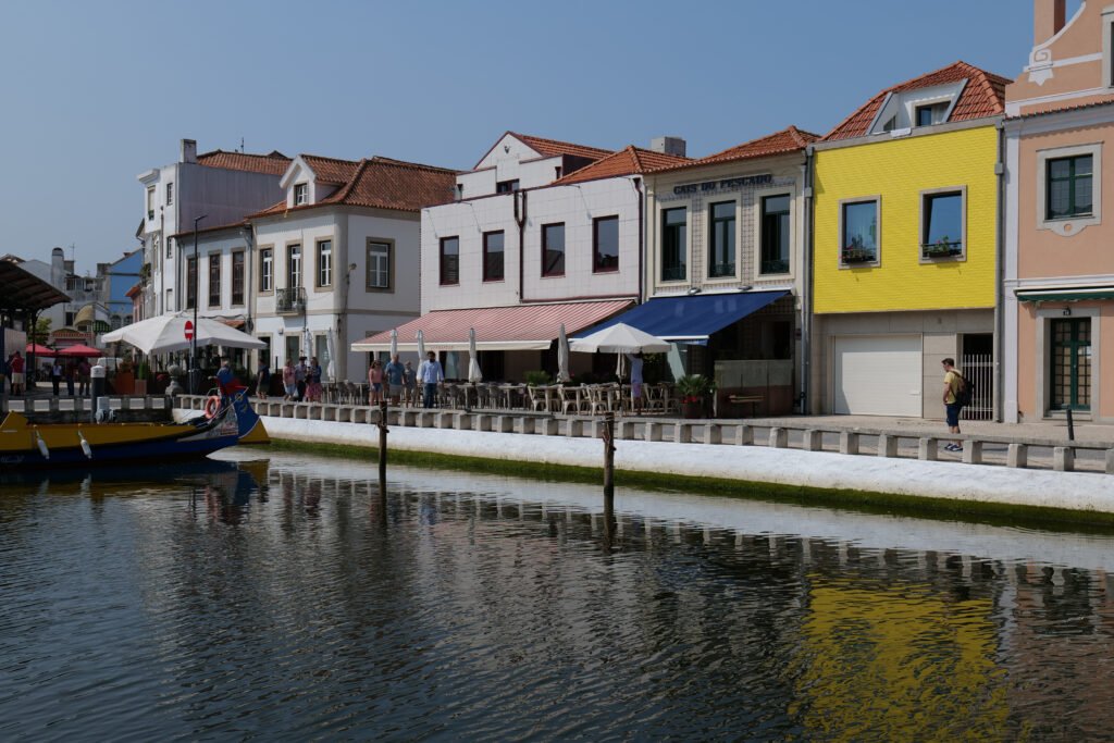 Aveiro's waterfront and traditional boats