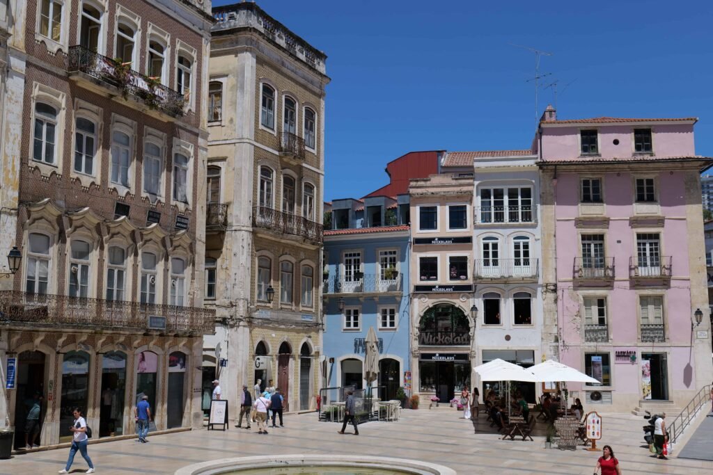 Coimbra's colourful old centre!