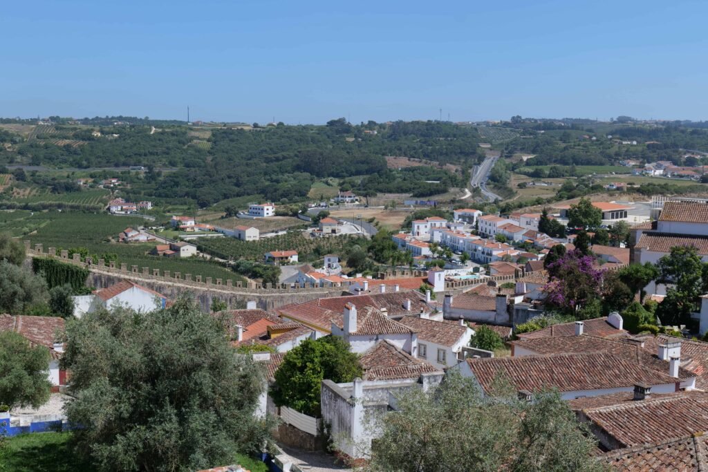 Spectacular countryside views from Obidos Castle