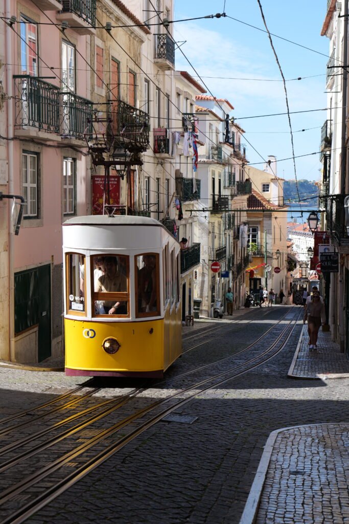 Iconic yellow trams are a Lisbon must-see!