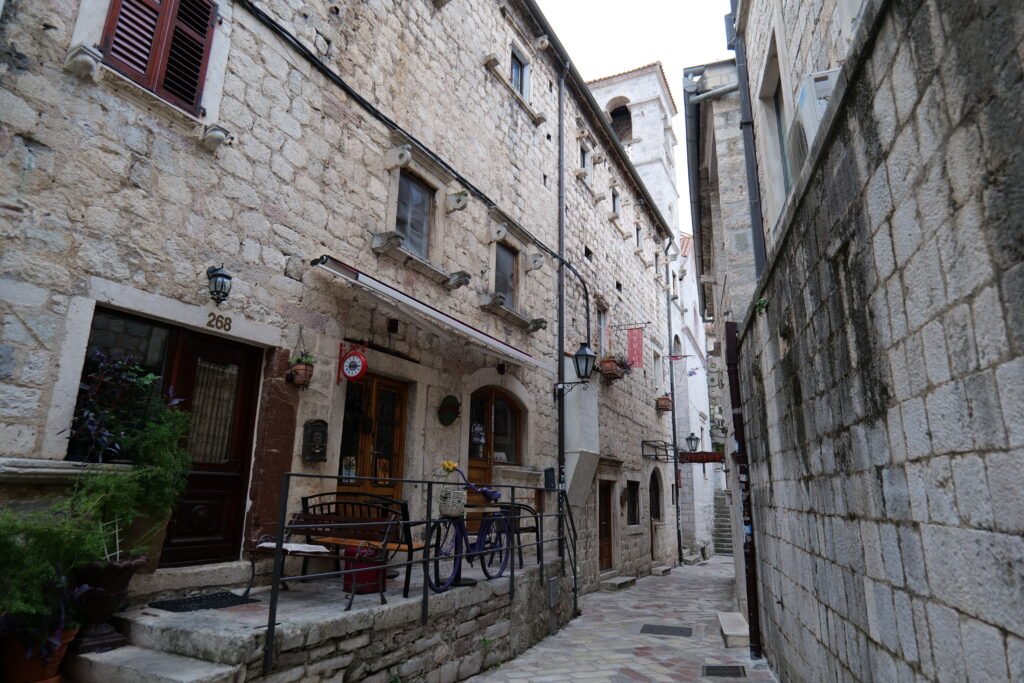 An empty, quaint street in Kotor old town | Is Kotor safe for solo female travellers?