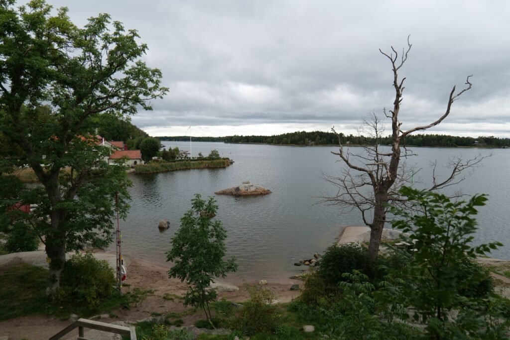 Beautiful Norrhamnsbadet has some of the best views in Vaxholm!