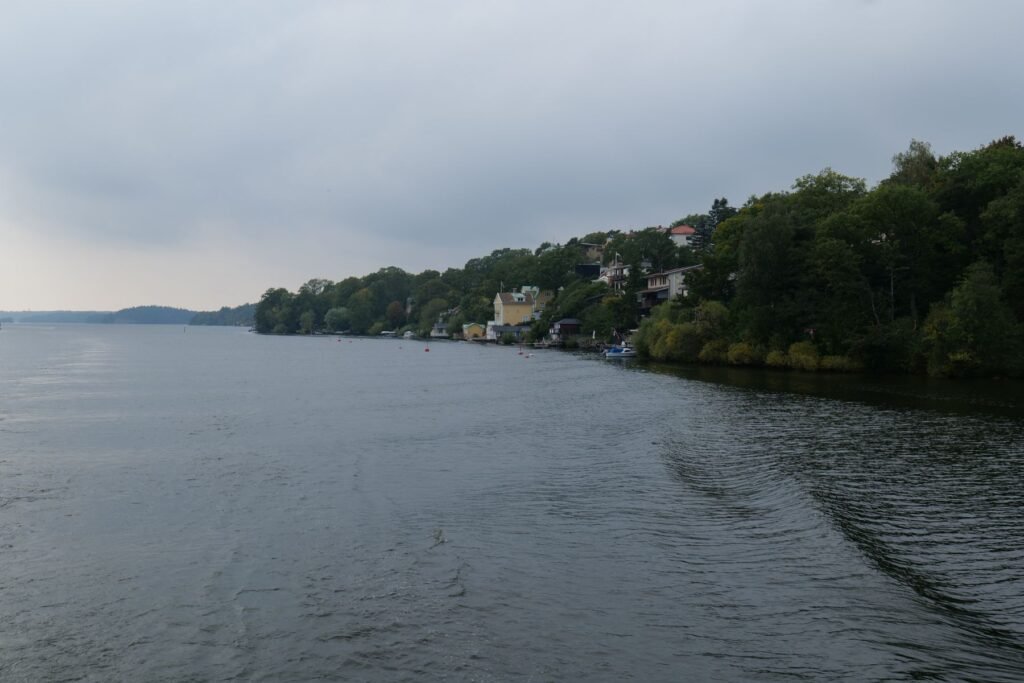 You get some seriously picturesque views enroute to Drottningholm Palace by boat!