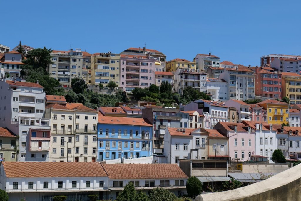 The beautiful, hilly old town of Coimbra!