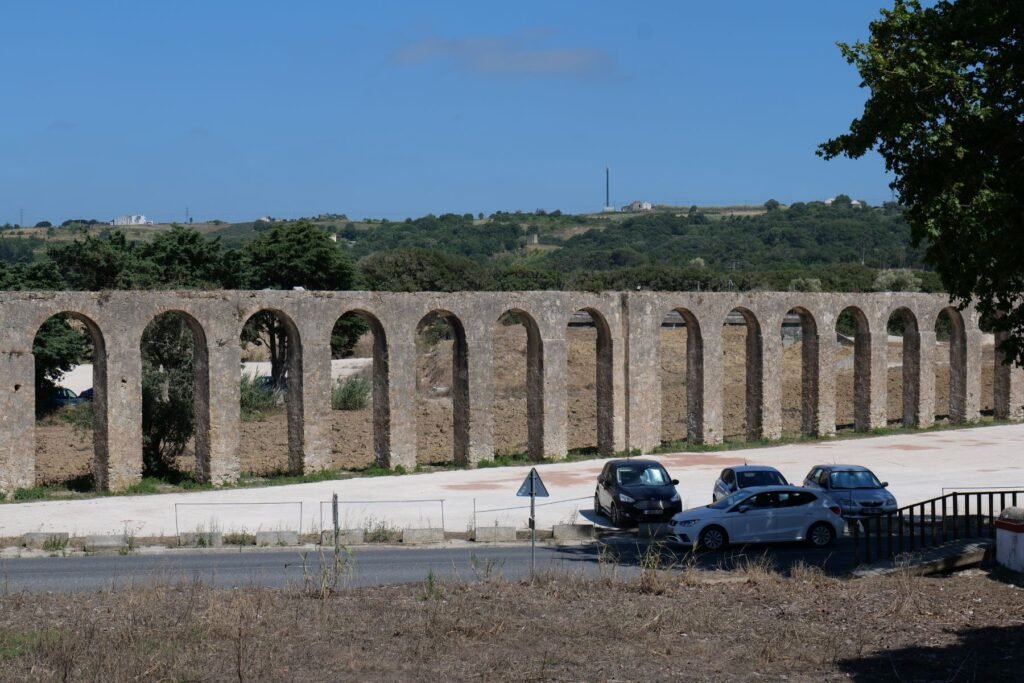 The majestic Obidos aqueduct