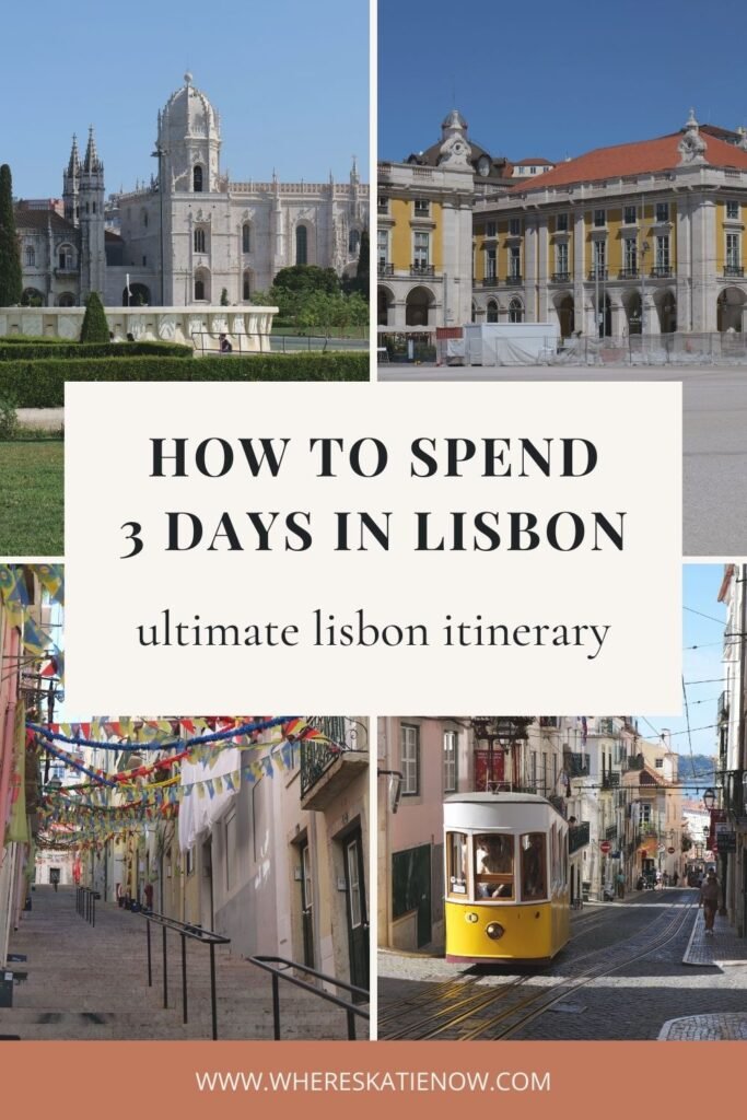 The perfect itinerary for 3 days in Lisbon, packed with stunning views, hidden gems and fascinating history - ideal for solo travellers and first-time visitors!