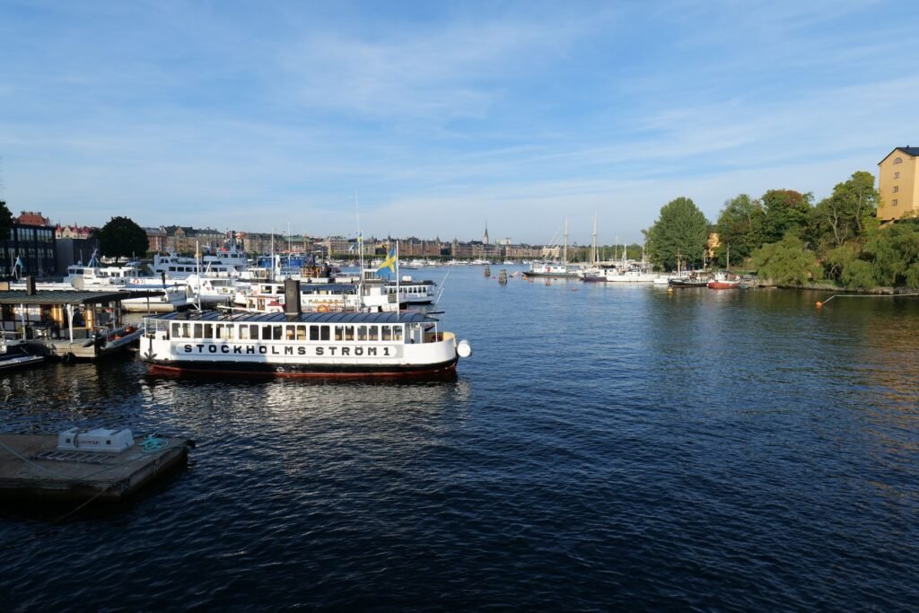 The view of Strandvagen from Skeppsholmsbron!
