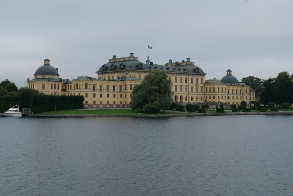 The view of Drottningholm from the boat!