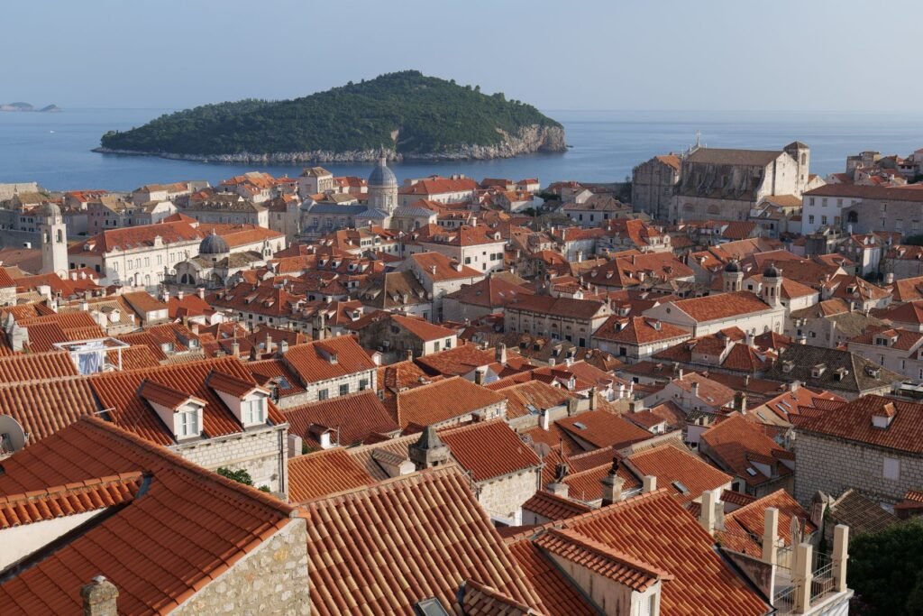 Beautiful Lokrum Island sits opposite the old town of Dubrovnik!