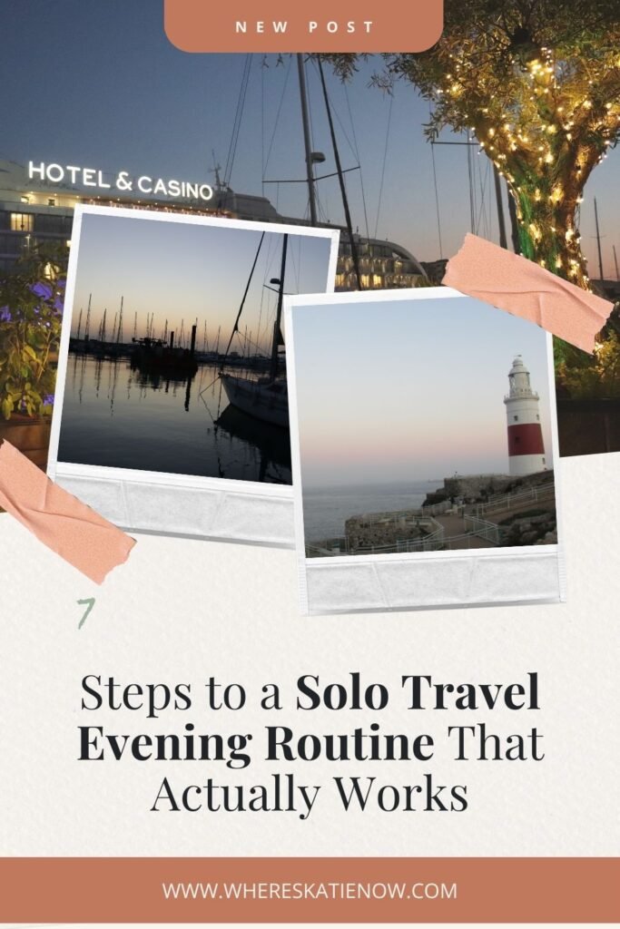Build a solo travel evening routine you actually look forward to with these 7 simple steps, designed to help you unwind, reflect and feel grounded on the road!