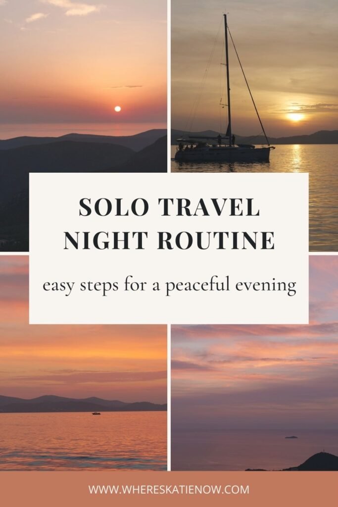 Build a solo travel evening routine you actually look forward to with these 7 simple steps, designed to help you unwind, reflect and feel grounded on the road!