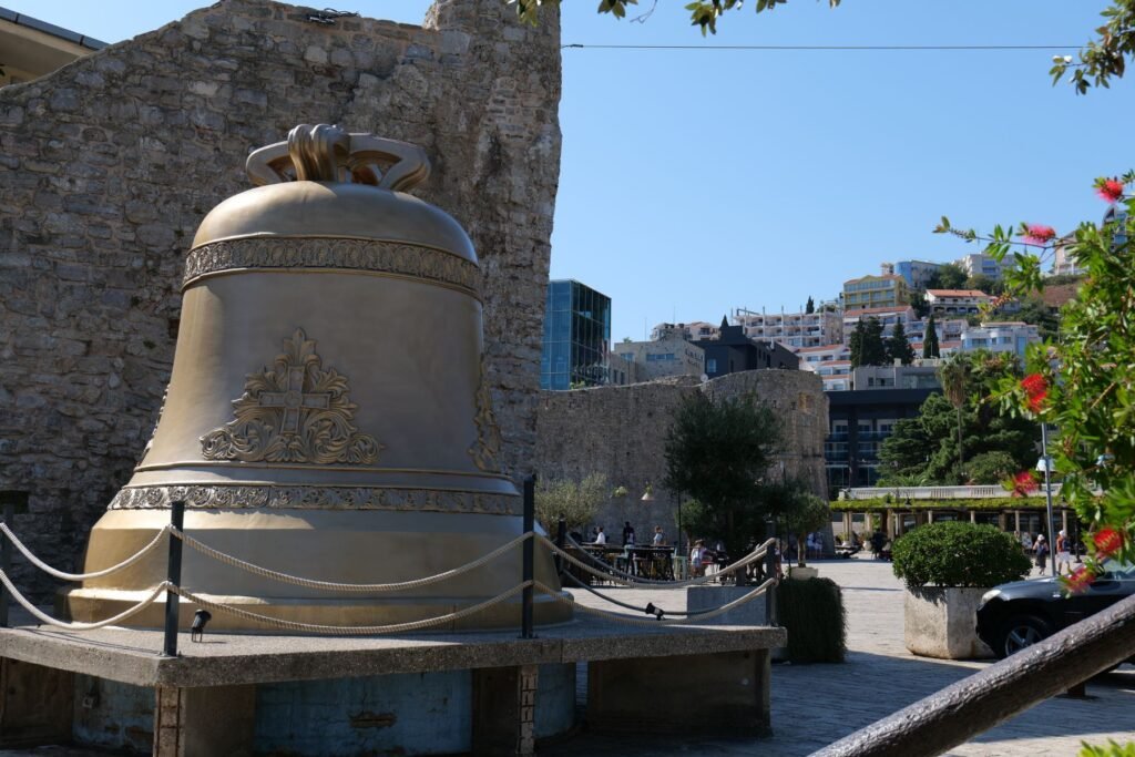 The Budva Bell, outside the old town walls