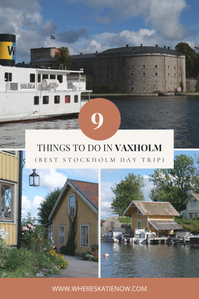 Discover the 9 best things to do in Vaxholm on a perfect Stockholm day trip! Explore the fortress, iconic harbour views, shops and cafes in this charming town!