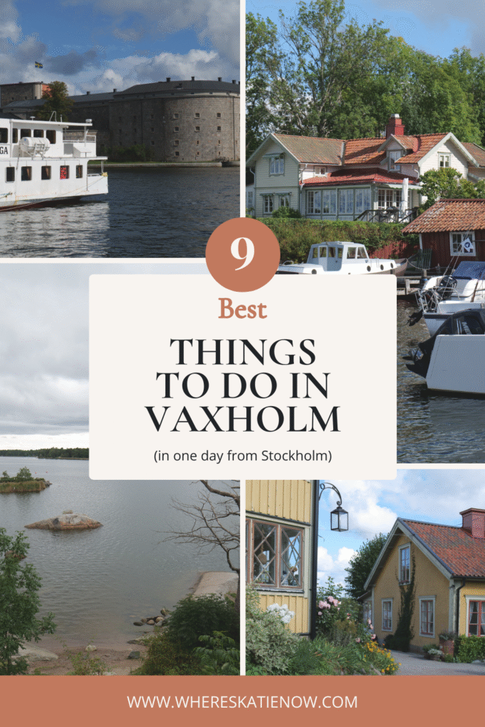 Discover the 9 best things to do in Vaxholm on a perfect Stockholm day trip! Explore the fortress, iconic harbour views, shops and cafes in this charming town!