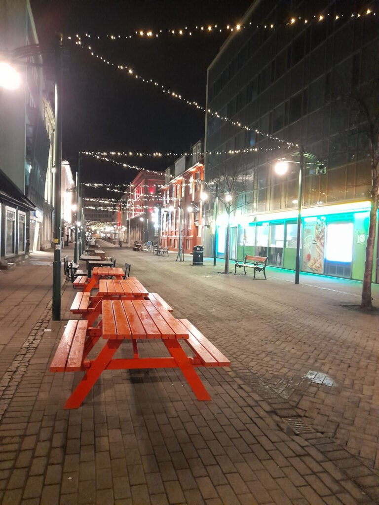 Walking back through Reykjavik alone at 3am
