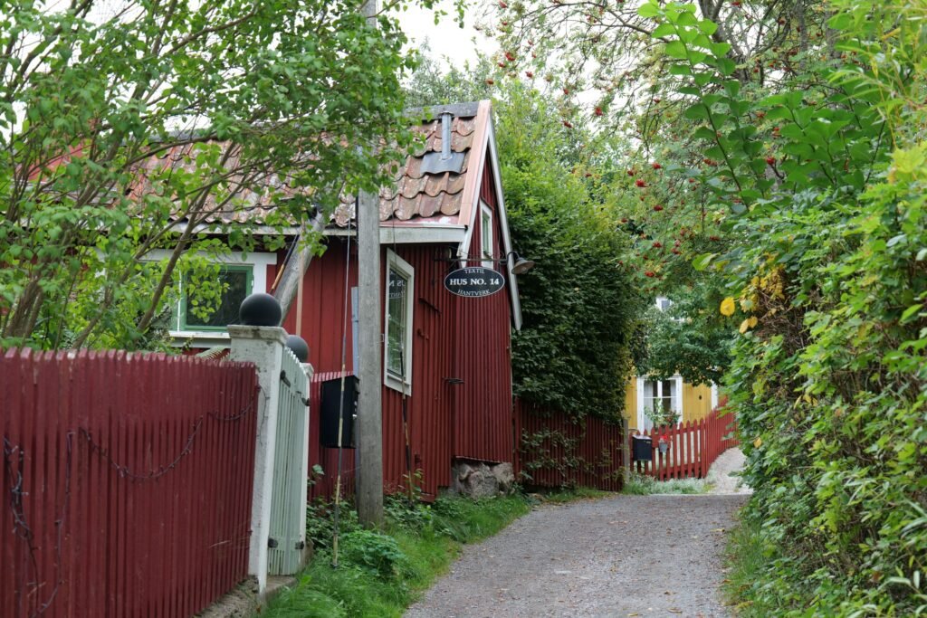 Wandering Vaxholm's gravel side streets was the real highlight of my day trip!