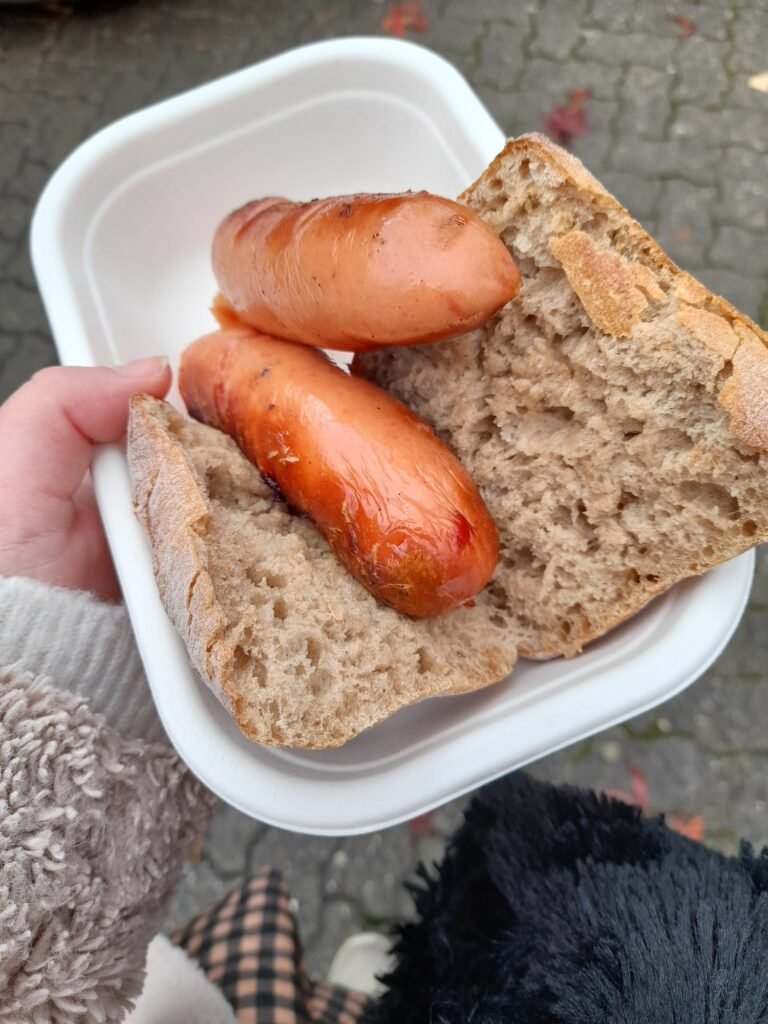 Swiss sausages at the Christmas market!
