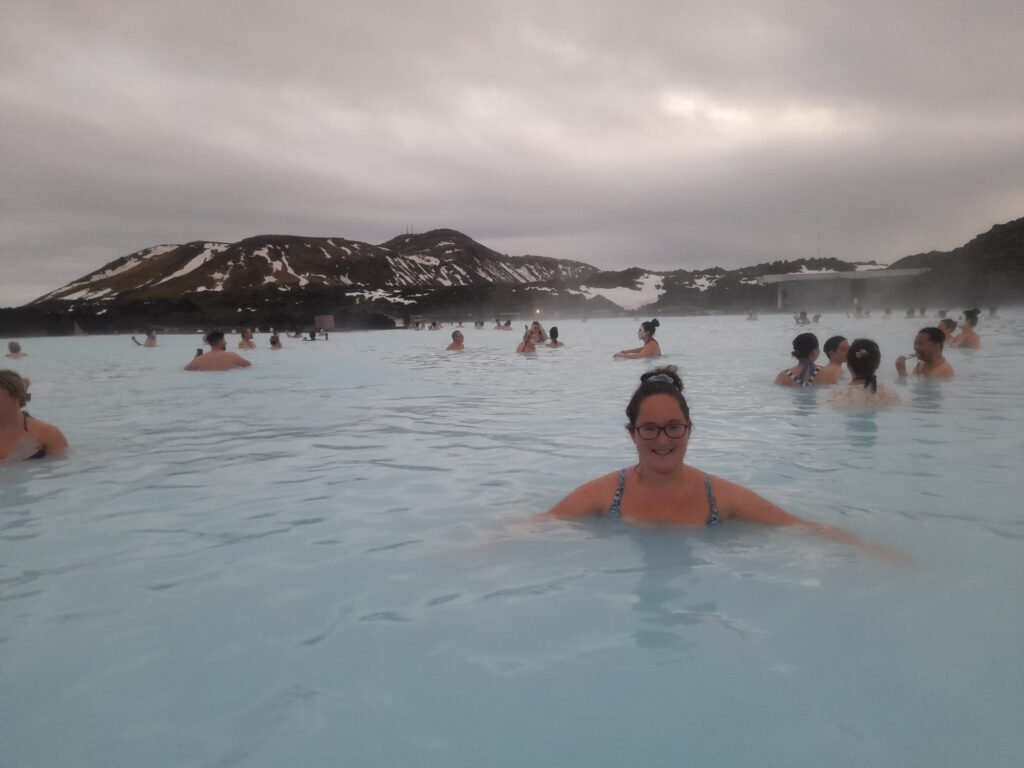 Me relaxing in the Blue Lagoon!