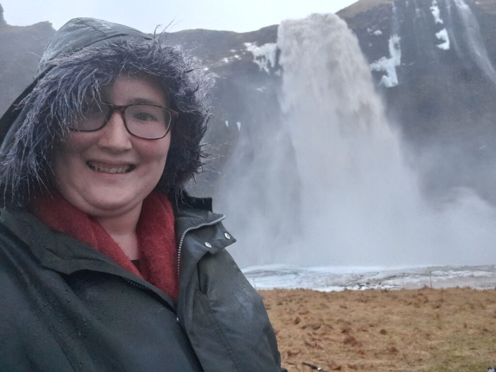 Me getting absolutely drenched at Seljalandsfoss Waterfall! Gotta love Iceland in winter!