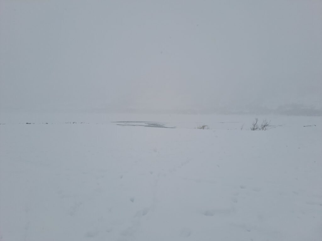 Experiencing a whiteout in Norway!