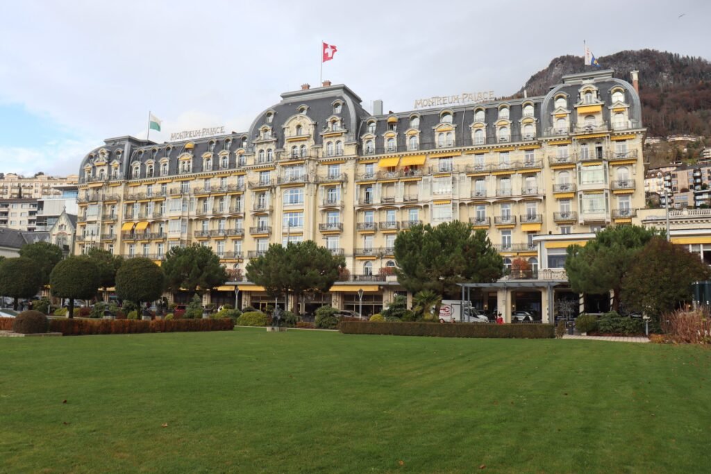 The Fairmont Le Montreux Palace is one of the closest hotels to the Christmas market!