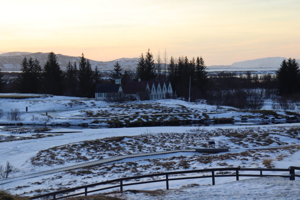 Exploring Thingvellir National Park on one of the best day trips from Reykjavik in winter: The Golden Circle!