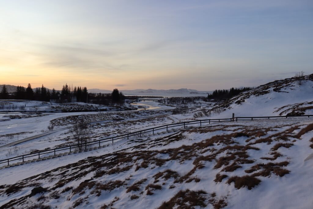 Enjoying a moment to myself in Thingvellir National Park!