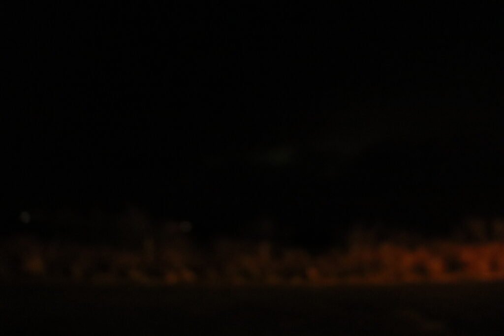 My fuzzy orange "Northern Lights" cloud in Iceland. I got very unlucky!