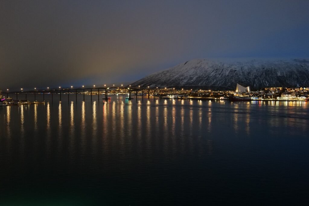 Seeing Tromsø from the water at night is so special!