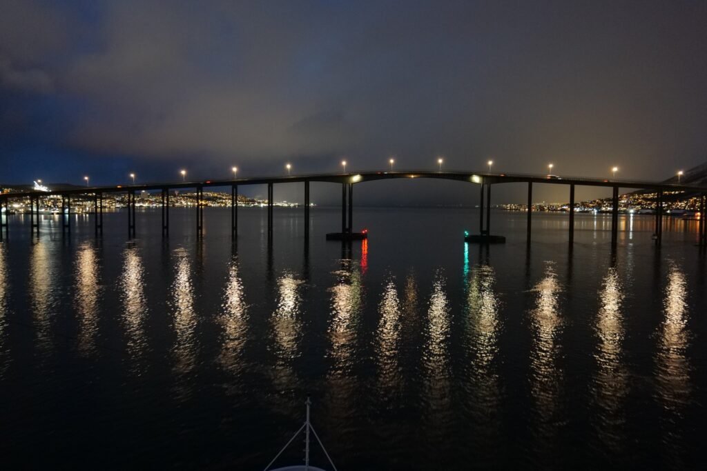 Leaving Tromsø on the Coastal Express, to the most beautiful nighttime views!