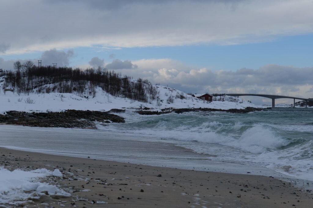 Exploring frozen beaches with the incredible Fjords & Beaches Tour
