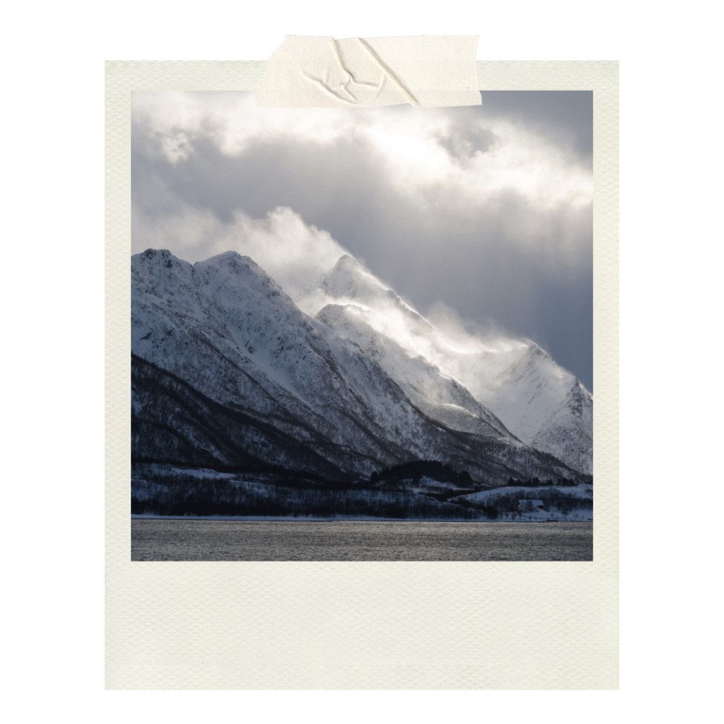 Low cloud covering the peaks of The Raftsund. Just look at that light! I'm obsessed! 😍