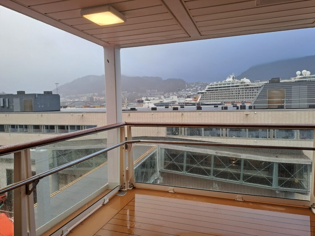 Undercover outside space on the lower decks of Havila Polaris