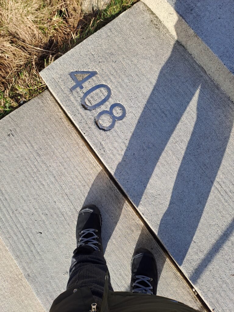 Finally nearing the top of the Aksla Steps!