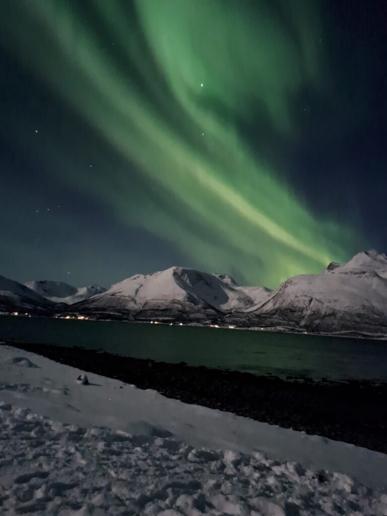 The Northern Lights dancing near Tromsø!