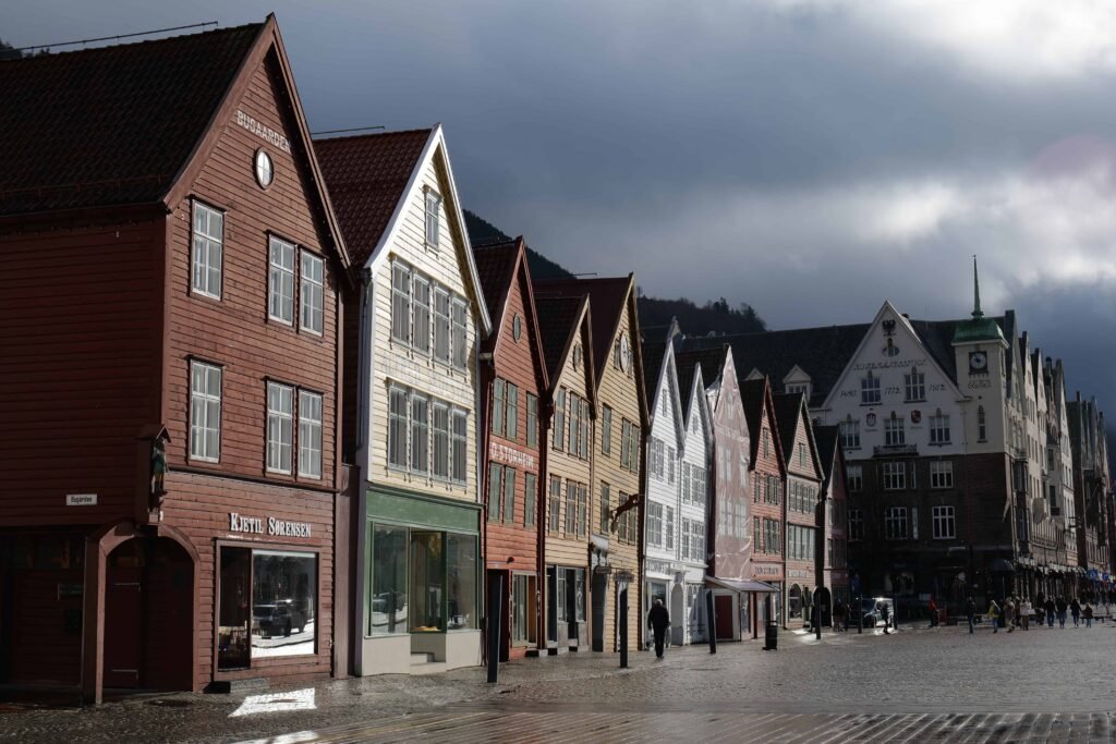 Exploring the beautiful Bryggen wharf is one of the best thins to do in Bergen in winter!