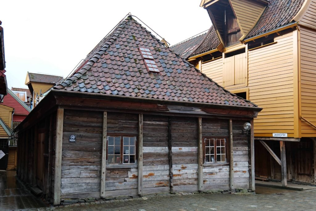Exploring the narrow streets and squares of old Bryggen!