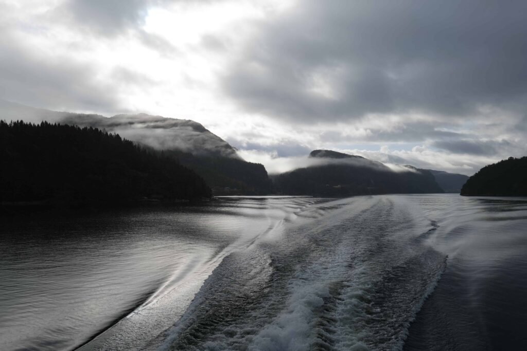 Sailing the Mostraumen Fjord is one of the best things to do in Bergen in winter!