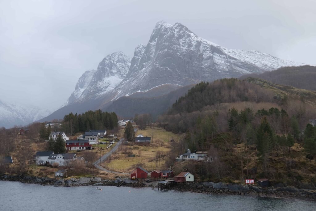 The spectacular community of Ørnes is your first port on the Norway Coastal Express itinerary after crossing the Arctic Circle!