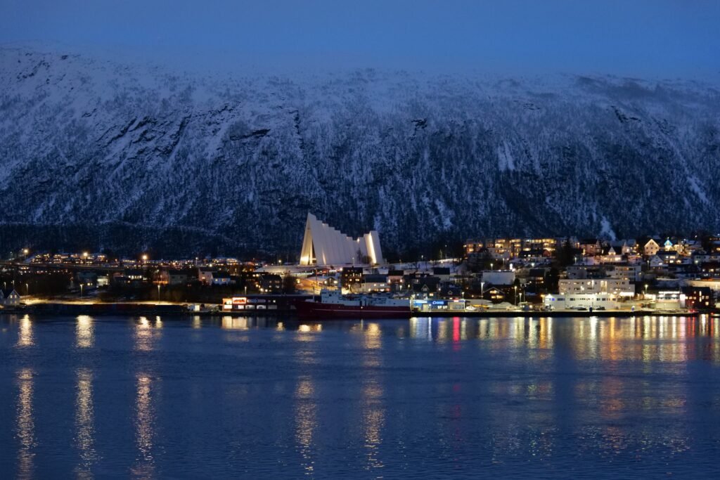 The famous Arctic city of Tromsø is another popular port on the Northbound Norway Coastal Express in winter!
