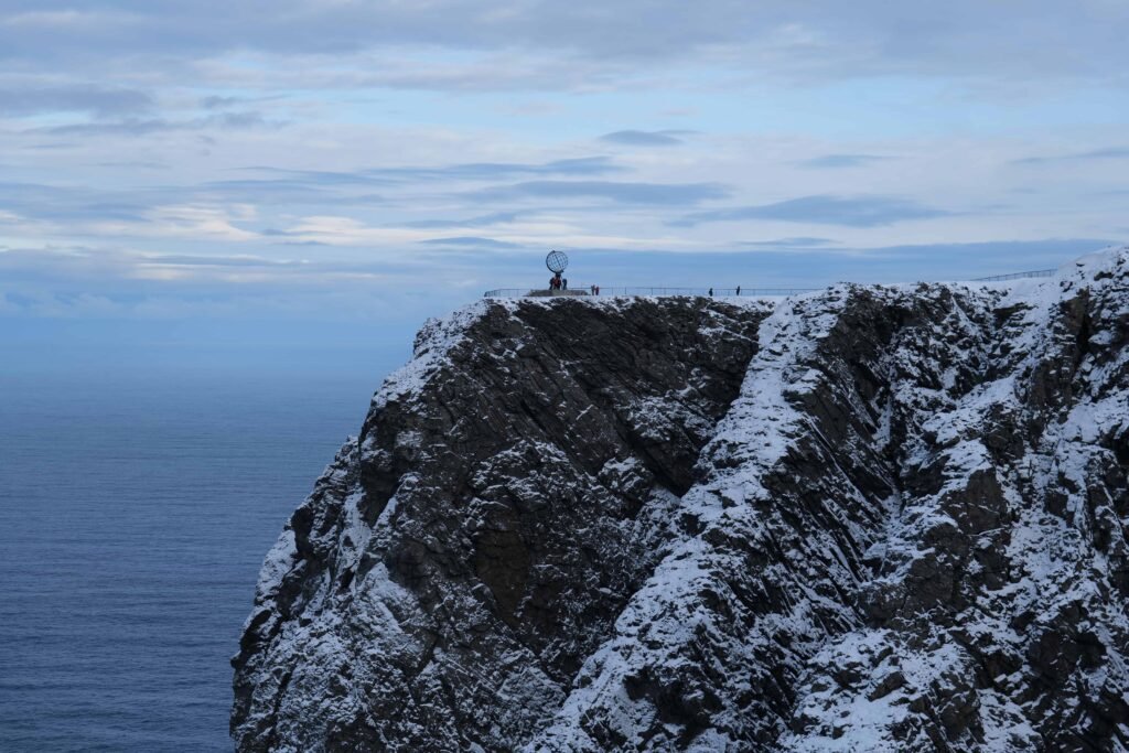 Winter at the North Cape globe