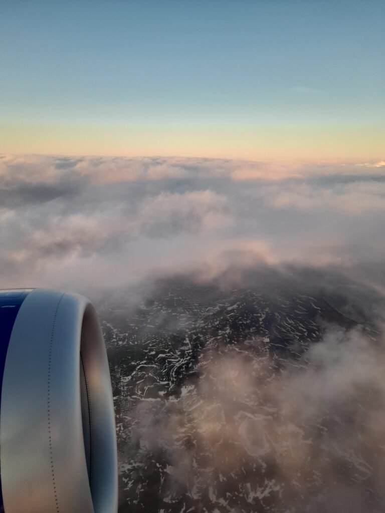 Flying into Reykjavik in January