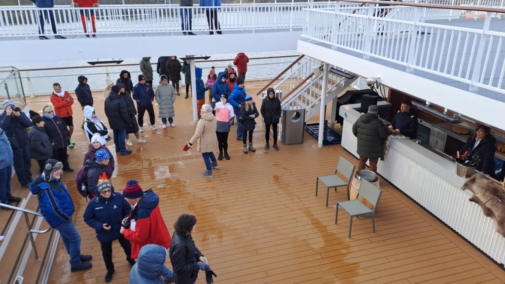 Gathered for the Arctic Circle Crossing ceremony