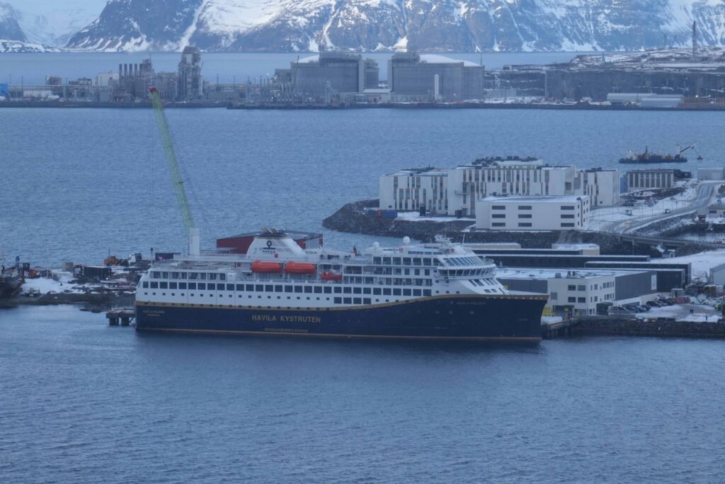 Havila Polaris docked in Hammerfest