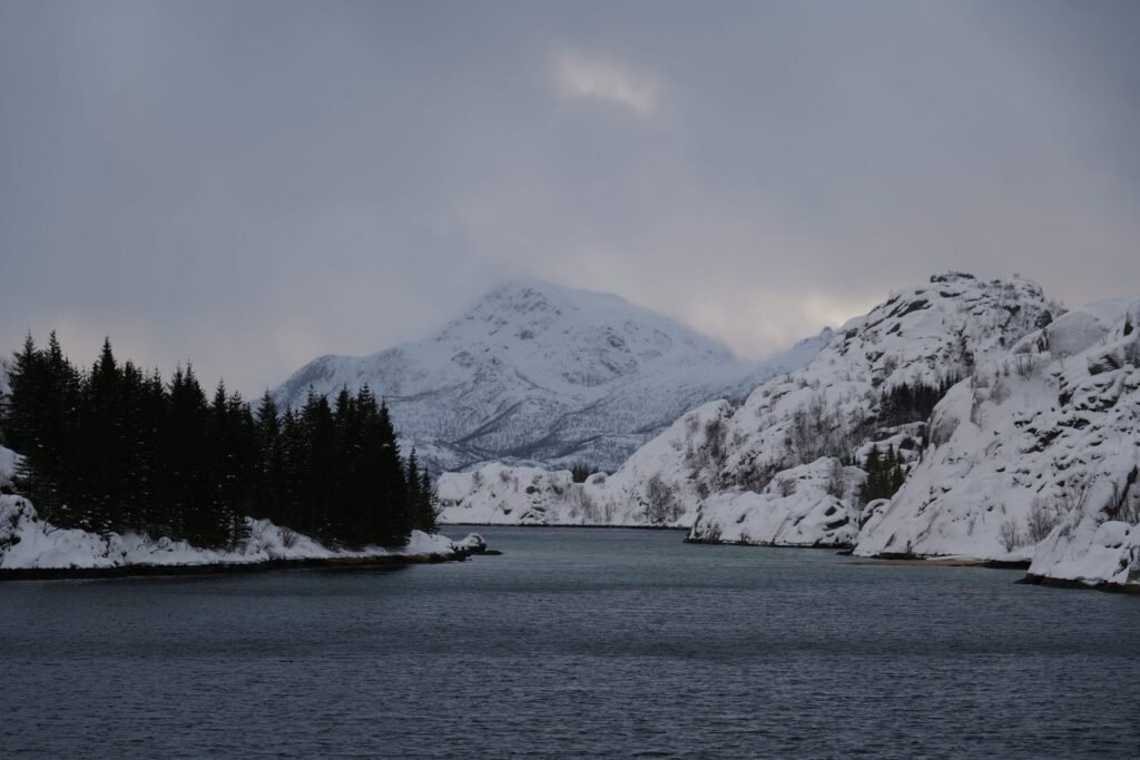 The Raftsund blanketed in snow!